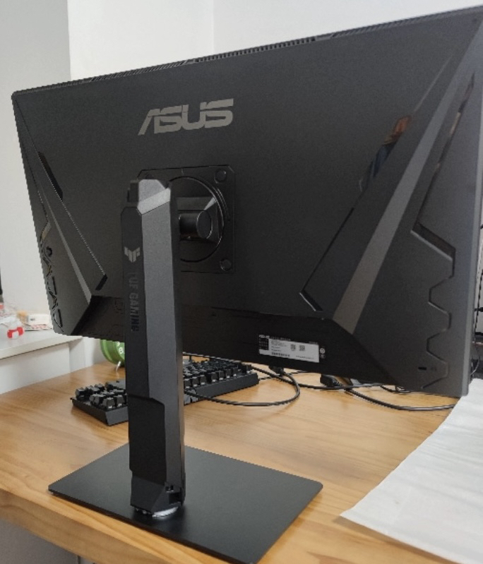Asus Little King Kong Vg27Aq3A Gaming Monitor 27inch V-Shaped Base Modified to Square Metal Base