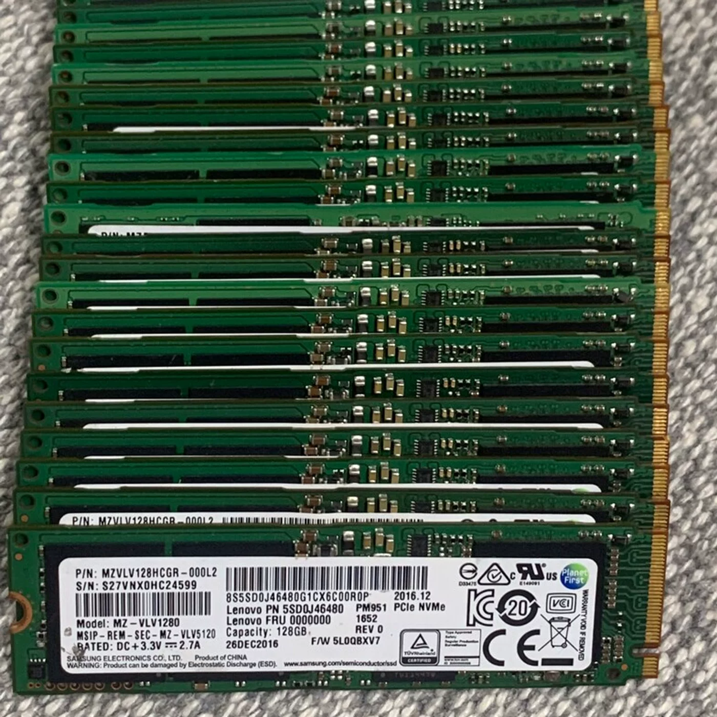 Samsung/ PM961/PM981a 128G 256G 512G M.2 NVMe твердотельный диск SSD