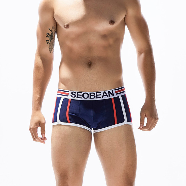 Súng tách thể thao cotton nam đồ lót thanh niên eo thấp sexy boxer triều thời trang thoáng khí bốn góc