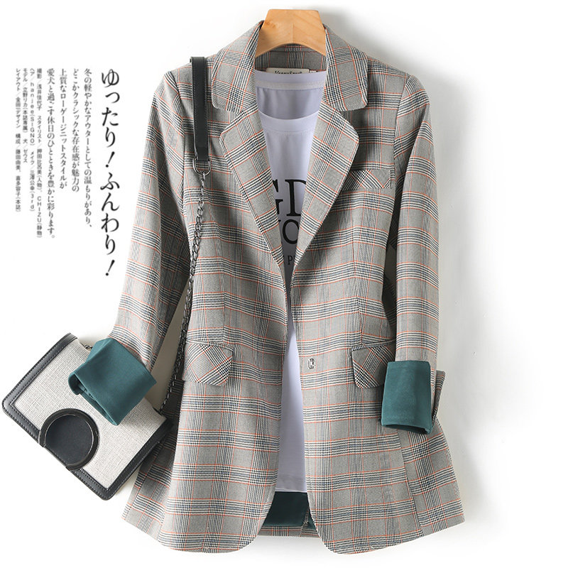 Spring 2022 new British style small man loose casual temperament suit jacket small suit jacket female