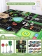 [Хит продаж, набор A] Легкосплавный автомобиль, 12 комплектов + карта дорожного движения + светофоры