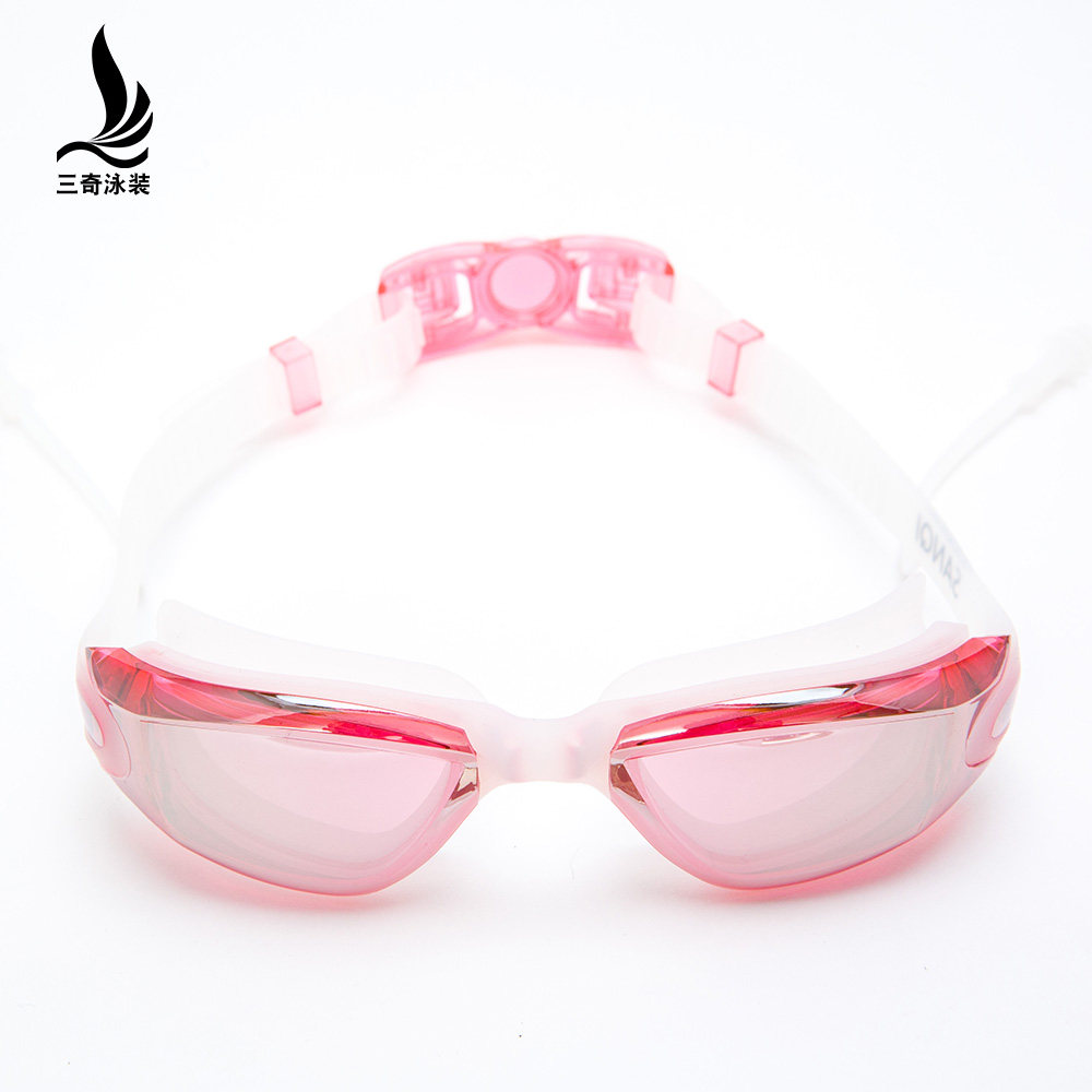 Gold Pearl Swimming Goggles Men And Women's National People's Congress Box Waterproof Anti-Fog High-definition Electroplating Swimming Glasses Diving Leisure Sports Equipment