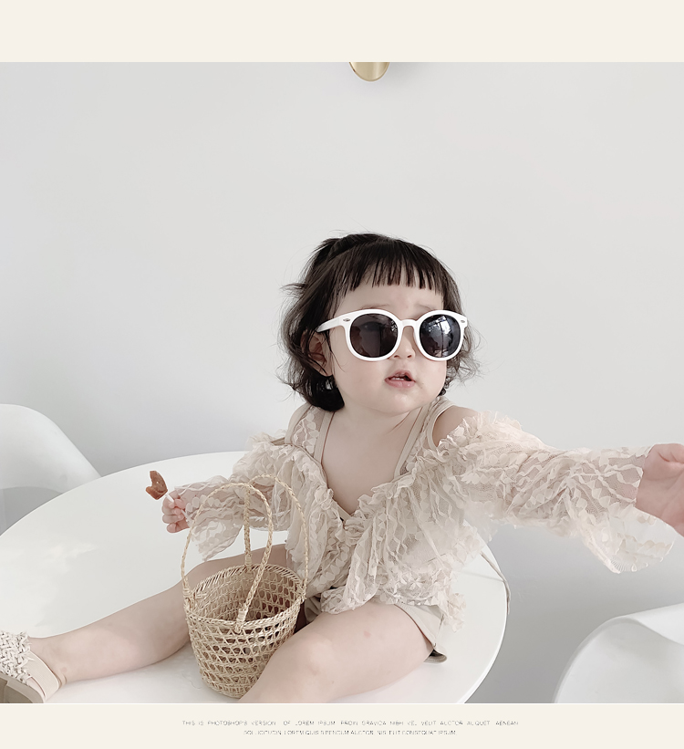 Đồ bơi cho trẻ em gái Cô gái Hàn Quốc Đồ bơi dễ thương Em bé Xiêm Trẻ em Công chúa Bikini Đồ bơi cho trẻ em - Bộ đồ bơi của Kid ao boi tre em