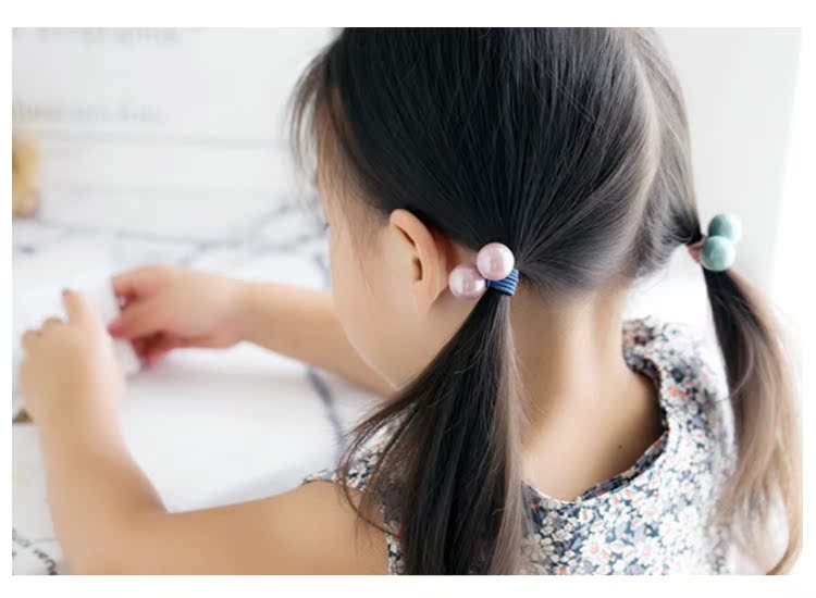 Công chúa Hàn Quốc Trẻ em Phụ kiện tóc Dây cao su dễ thương Dây tóc bé gái Cô bé tóc bóng vòng đầu bé dây không làm tổn thương tóc cài tóc cho bé gái