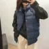 Tay áo có thể tháo rời hai mặc cotton bánh mì nữ 18 mùa đông dày ấm hoang dã áo khoác cotton mỏng áo phao adidas nữ Bông