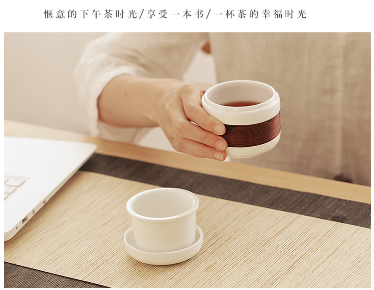 Bộ tách trà Kung Fu Bộ tách trà Du lịch cầm tay Bộ tách trà Văn phòng Đơn kiểu Nhật Bản Cup nhanh Cup Cup Cup ấm ủ trà