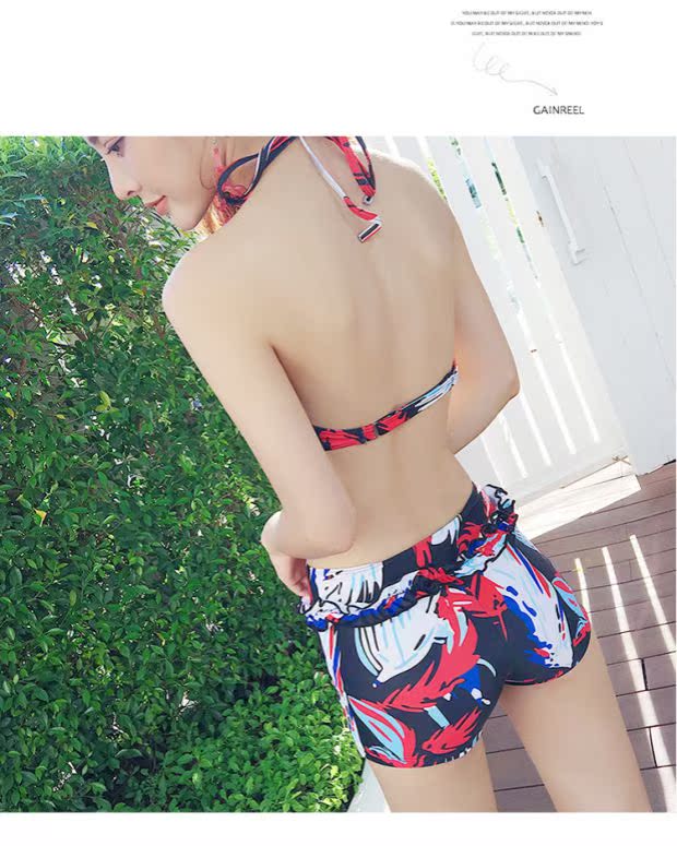 Cặp đôi áo tắm 2018 Hàn Quốc mới bảo thủ bikini bikini bên bờ biển kỳ nghỉ nam đi biển spa nóng bỏng - Vài đồ bơi 	đồ đi biển đôi	