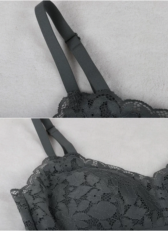 美 佳美 2018 mới không có vòng thép không ràng buộc bikini tam giác cốc 4811 làm đẹp lưng ren đồ lót