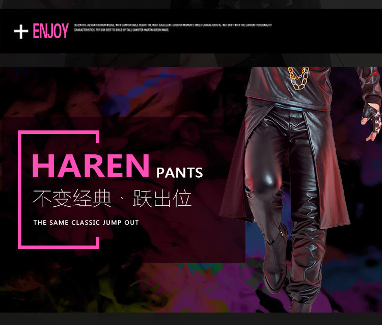 Pantalon cuir homme en vrac pour jeunesse pour printemps - Ref 1479886 Image 8