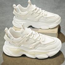 Trendy brand Putian mens shoes summer breathable surface pure mesh black big head wide foot sports running shoes casual black warrior dad