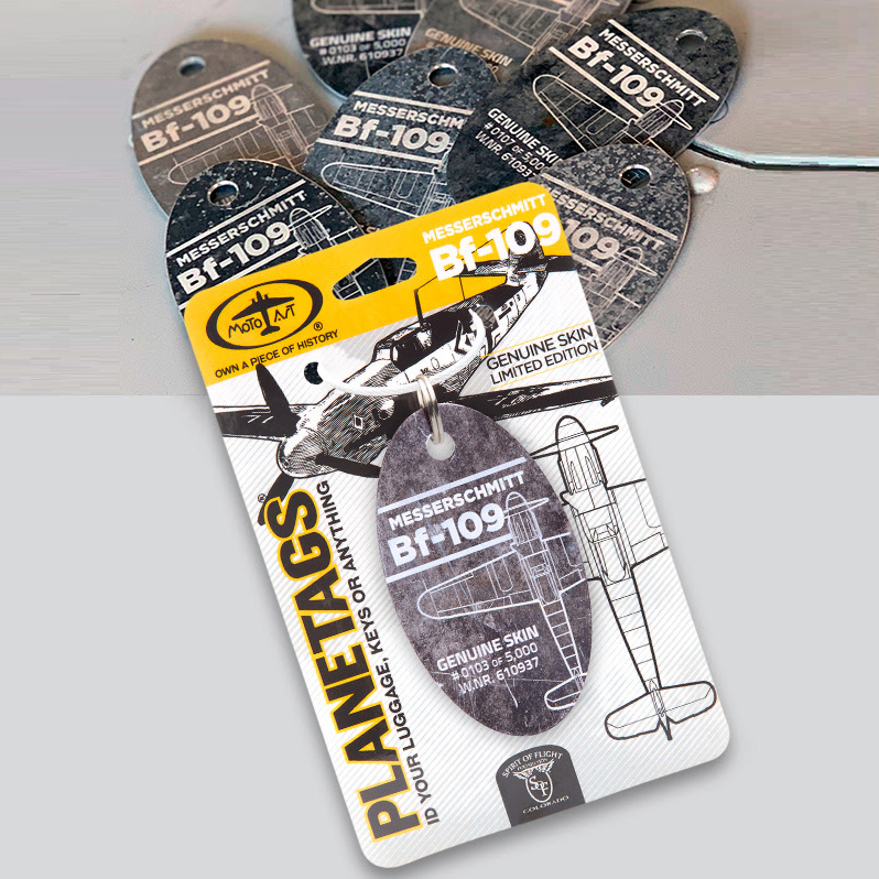 American Planetags Keychain Messerschmitt Bf109 German World War Ii Fighter Aircraft Skin Luggage Tag