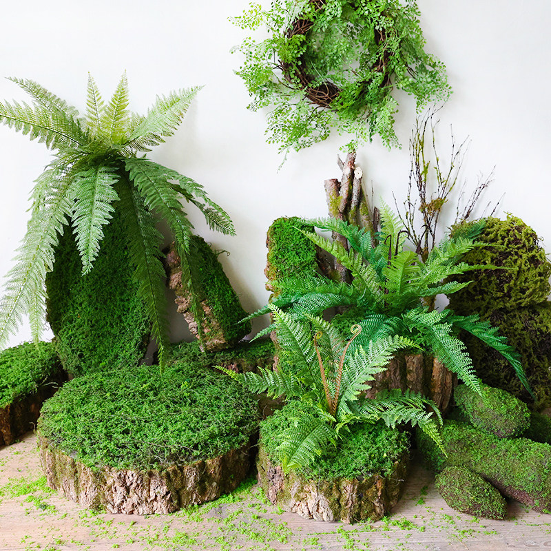 森系手工仿真青苔树皮花器，打造自然风情家居装饰🌟-DIY仿真材料-淘宝好物网