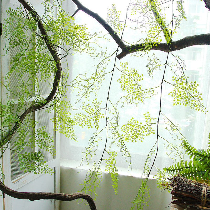 Simulated black bone mango vine green plant hand-wound vine fern false small green leaf clematis fern decorative landscaping