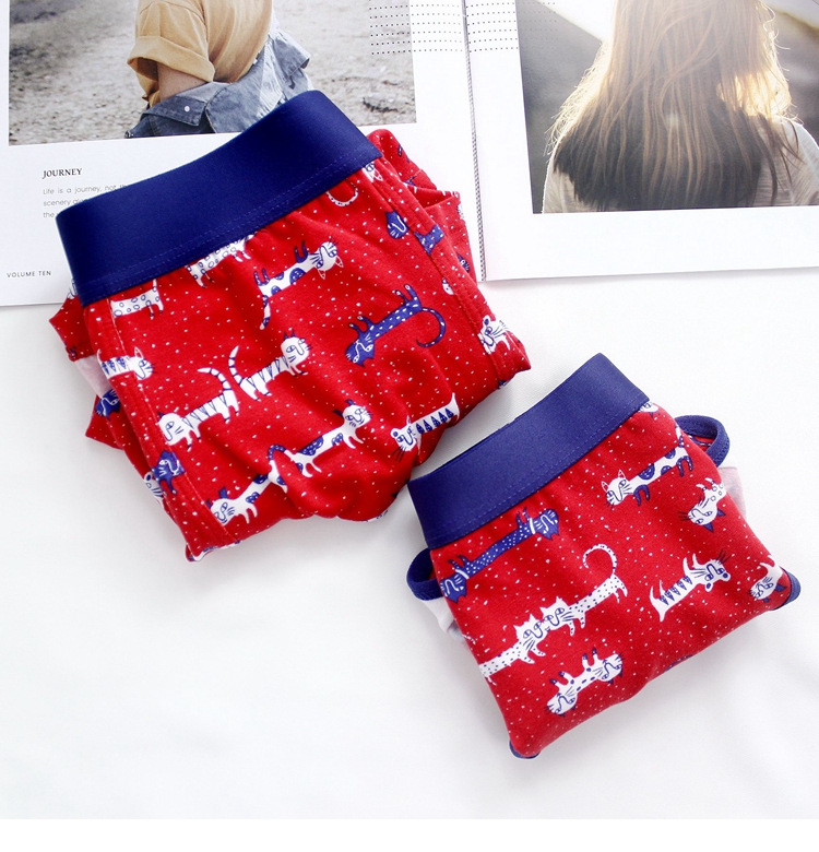 Năm mới đỏ may mắn đôi mèo cặp nam võ sĩ tóm tắt sản phẩm mới năm nay của cuộc sống tóm tắt cotton modal lễ hội quan lot nu danh cho tuoi 12