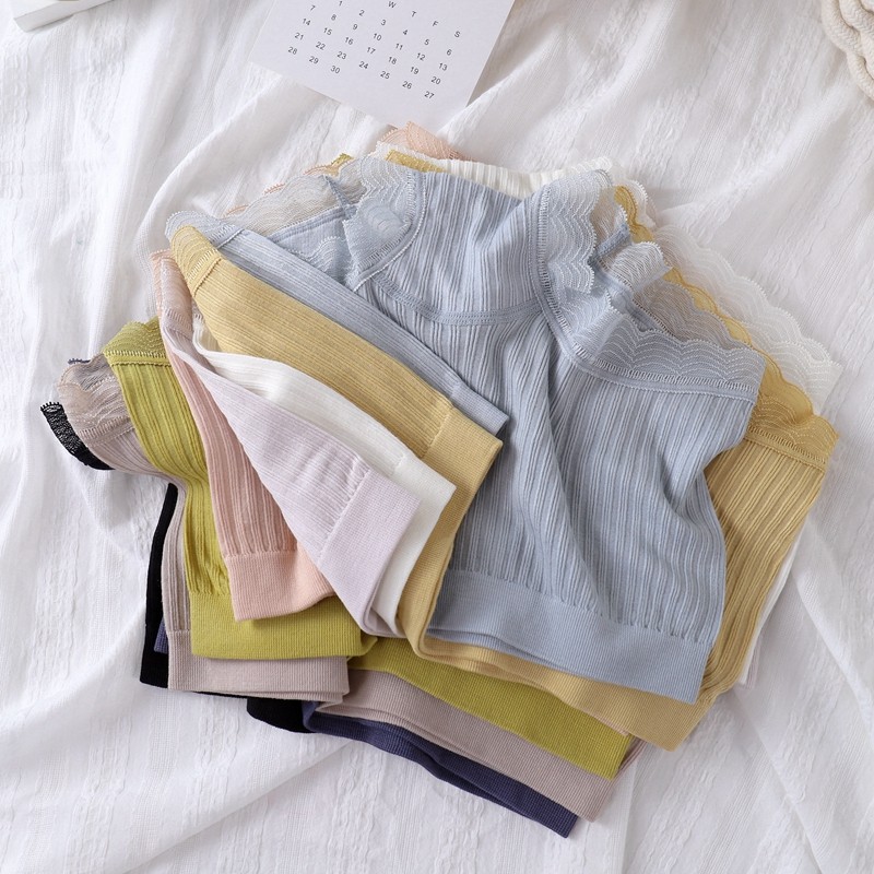 Cure-cure Ms. Modale Pure Cotton Flexibility Lace Breakthrough Short Pants Lace