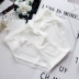 Bướm tình yêu Shu bé chải bông mềm eo cao cotton thoải mái thoáng khí ren trắng bên phụ nữ tóm tắt tam giác quần áo lót Giống cái
