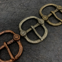 Dongguan Breaking Copper Pure Copper Needle Buckle Male Belt Buckle Head Belt Buckle Day Character Pin Button Brass White Copper DIY Pants With Accessories