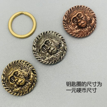 Dongguan Broken Copper Pure Bronze Zodiac Monkey Head Chaab buckle brass white bronze Handbags Leather decorated with Four Buckle Accessories