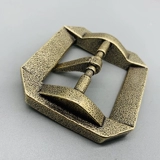 东莞破铜黄铜白铜复古磨砂日字针扣复古皮带扣扣头腰带扣皮带头男