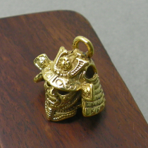 Dongguan broken copper EDC knife drop umbrella rope pure copper Japanese samurai mask helmet DIY handmade retro pendant bag jewelry