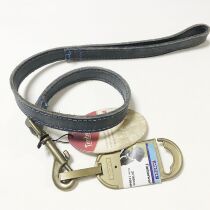 British ancol Ankoer leather North American gray wolf series leather traction belt first layer cowhide