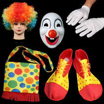 cos clown clothing equipment accessories accessories props clown shoes shoulder bag backpack wig mask nose glasses