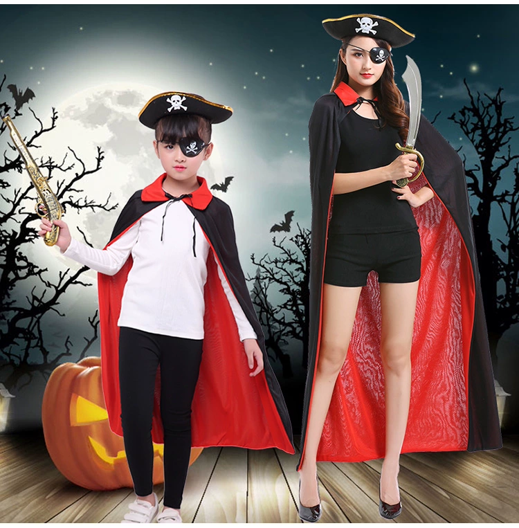 Halloween trẻ em trang phục người lớn cướp biển áo choàng phù thủy tử áo choàng ma cà rồng cosplay hóa trang