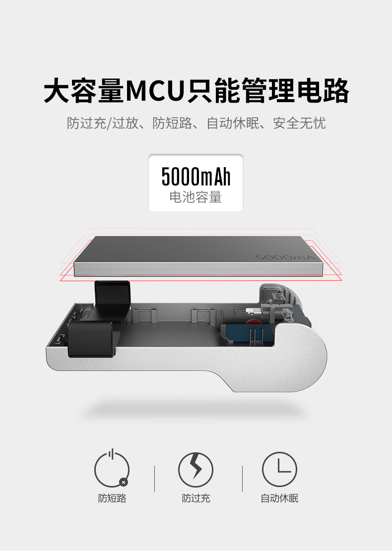 ROCK hẹn giờ sạc pin máy ảnh xử lý không dây chụp ảnh điều khiển từ xa Bluetooth Apple Điện thoại di động Huawei type-c quay lại điện thoại di động - Ngân hàng điện thoại di động pin sạc dự phòng energizer
