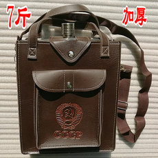 Фляжка 商务款不锈钢酒壶大号加厚128盎司随身cccp俄罗斯7斤订做定制作 Niuyi