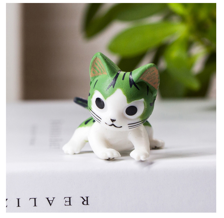 Dễ thương sáng tạo Anime Kitty nhựa trang trí nhà trang trí máy tính để bàn Gửi trẻ em phim hoạt hình năm mới dcor phong ngu