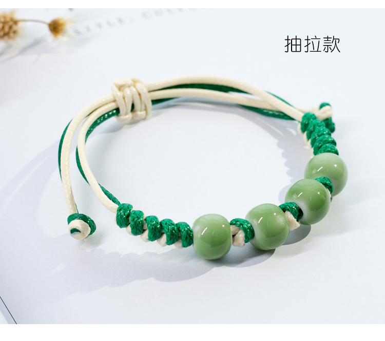 Vòng tay gốm nữ phiên bản Hàn Quốc của cá tính đơn giản handmade sinh viên Mori cô gái nhỏ tươi trang sức gốm vòng vàng tây nữ