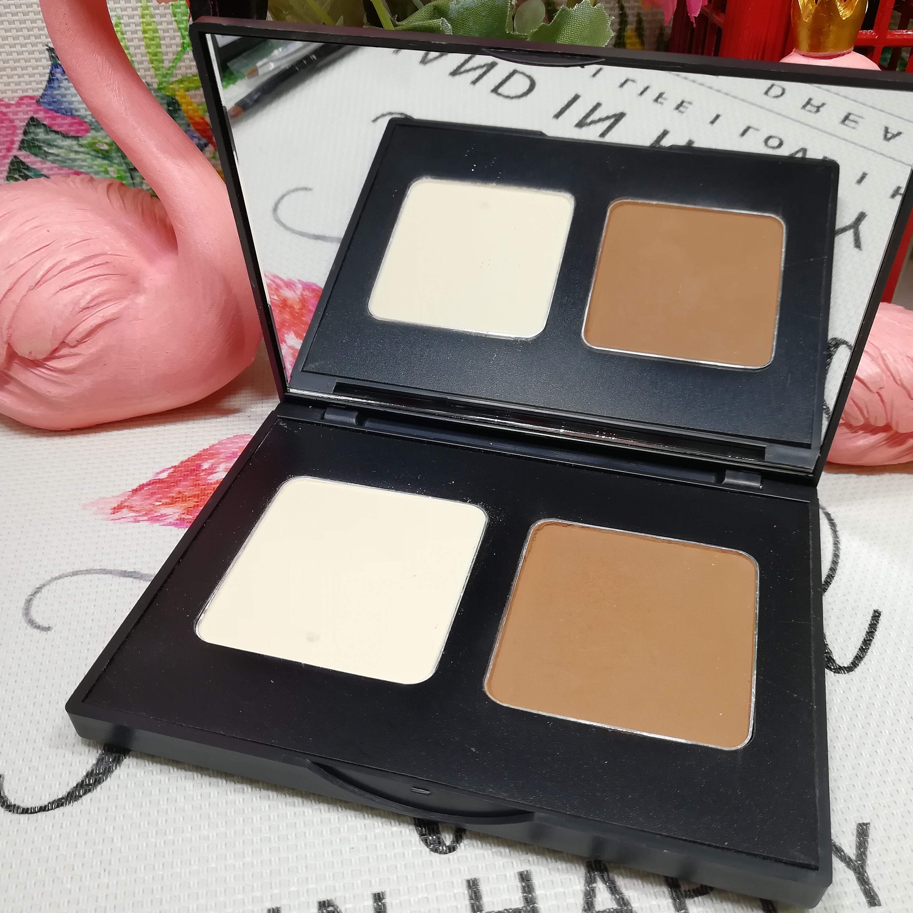 Bộ đếm chính hãng ZFC silky đôi sửa chữa bột đôi Màu sắc năng lực sửa chữa cao bóng tối Ba chiều bóng mũi nhựa bóng V mặt highlight bắt sáng