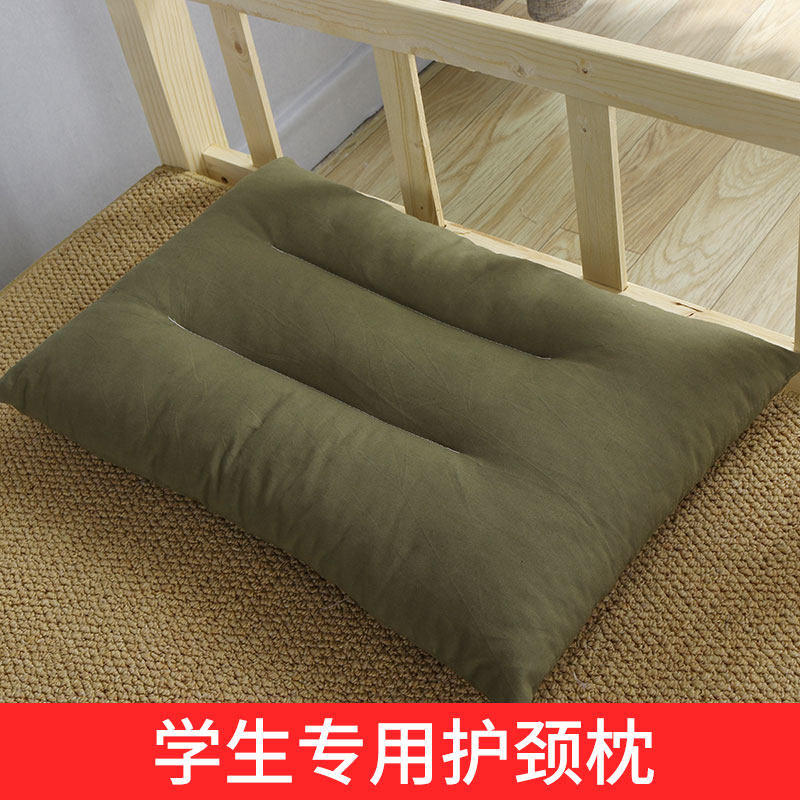 Pillow Single High School High School Junior High School Boy Dormitory Men Sleep Aid Cervical Spine Simple Partial Hard Pillow Inner single dress