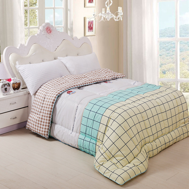 Single Quilt Winter Quilt thickened Winter Warmth quilted by Core Spring and autumn quilted quilted by students Dormitory Bedding Space