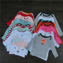 Baby cartoon cotton baby long sleeve base shirt long sleeve T-shirt 0-24 months