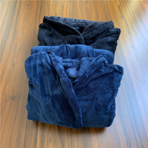 Adult Mens Soft Coral Velvet Home Nightgown Pajamas Series 4 Colors