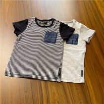 Boy Japanese cotton soft short sleeve T-shirt 80-90 yard clearance treatment