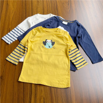 Boy cotton soft long sleeve thin T-shirt base shirt 68-104 yards