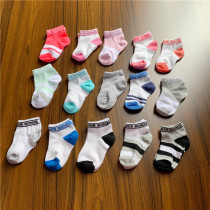 Baby boy baby full cotton soft elastic boat socks small socks 0-2 year old clear cabin handling