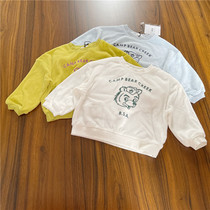 Children cartoon soft towel cotton thin sweatshirt jumper 73-110 yards