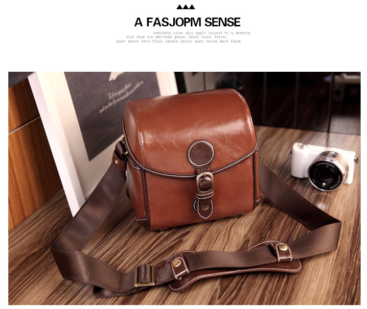 Mới Nikon 2019 túi máy ảnh SLR Canon túi máy ảnh vi gói duy nhất Hàn Quốc Shoulder messenger túi SLR retro - Phụ kiện máy ảnh kỹ thuật số túi chống nước máy ảnh