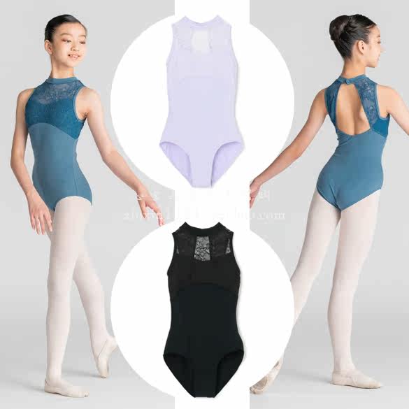 Japan Direct Mail Chacott Ballet Dancer Lace Dance Lace Up 130-155 Juvenile Tall Collar Tight Clothing