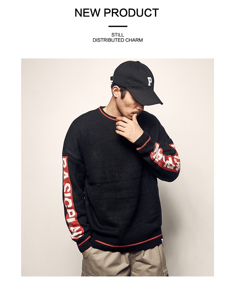 MANSWAY2018 mới thư tương phản màu lỏng áo len nam mùa đông áo len áo len đôi thương hiệu áo len áo hoodie đôi