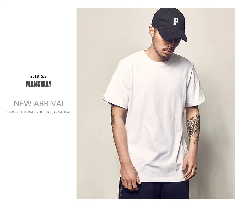 Đường nam mùa hè New American Casual Màu rắn Áo thun ngắn tay Áo sơ mi nam Joker hợp thời trang Vòng cổ cotton TEE áo thun polo