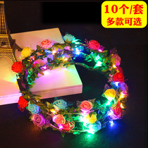 Push and sweep the code small gift glowing 10 Garland headdress Net red code activity gift creative small gift