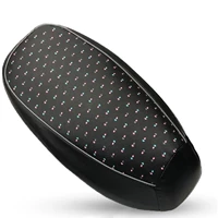 Черная цветочная кожа