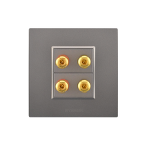 Type 86 Concealed MULTIMEDIA HORN SOUND BOX WIRE AUDIO PANEL GREY BANANA HEAD POST HEAD SOUND BOX SOUND SOCKET