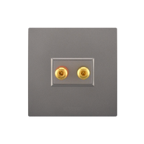 Type 86 multimedia one-person audio speaker panel banana head binding post two-person three-person speaker audio cable socket