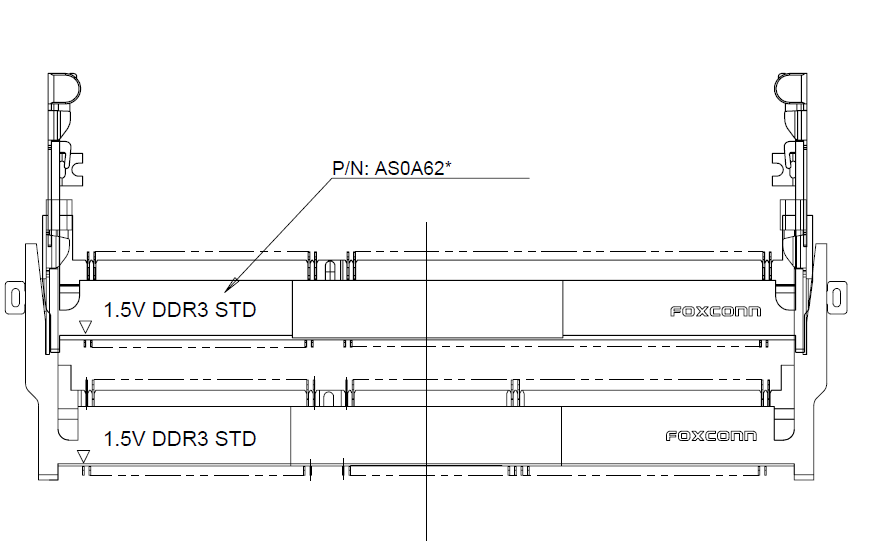 FOXCONN AS0A626-H8SN-7H AS0A621-H8SN-7H DDR3 8 0H forward 204P