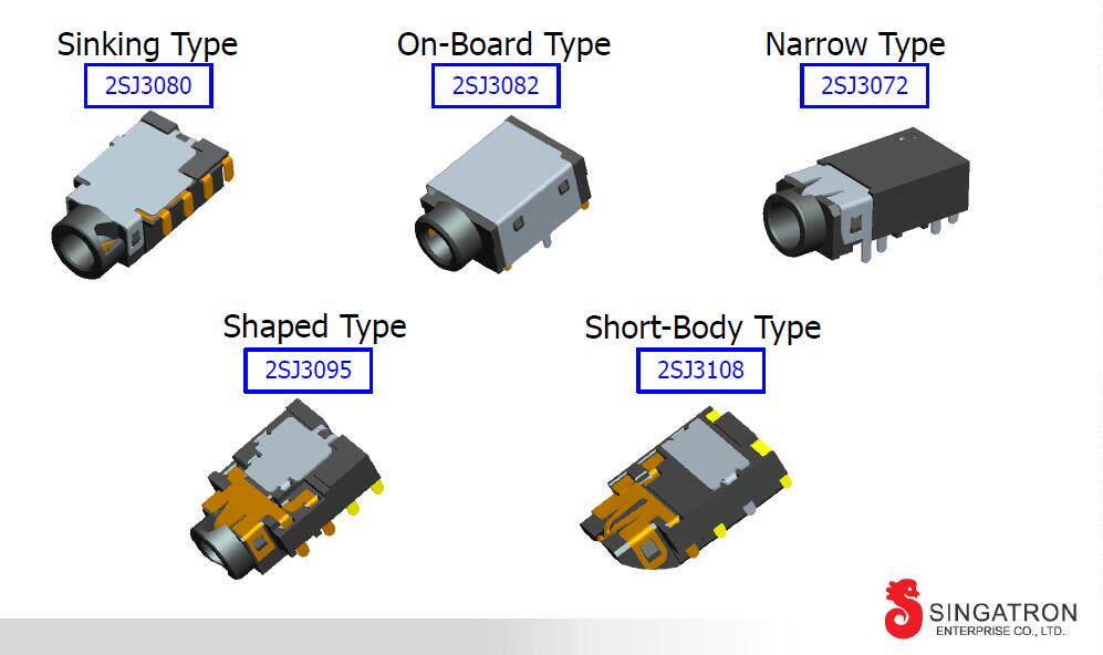 Singatron Sindon headphone socket Audio socket connector 2SJ3082 2SJ3072
